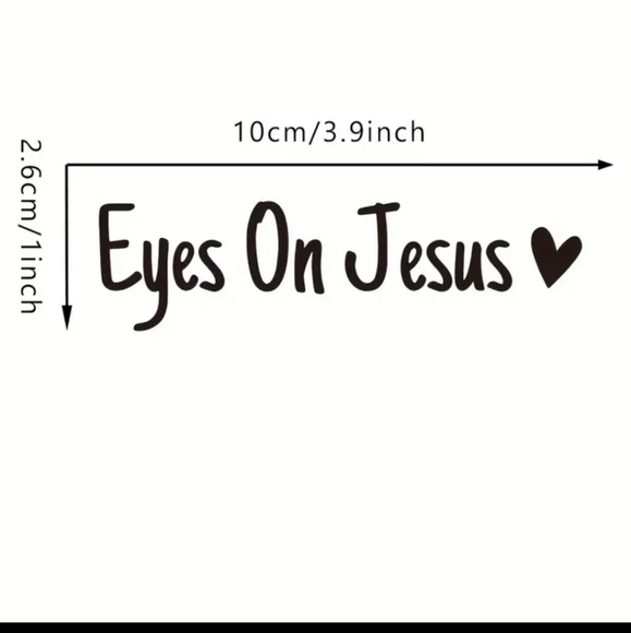 EYES ON JESUS DECAL Perfect Reminder - Picture 2 of 6